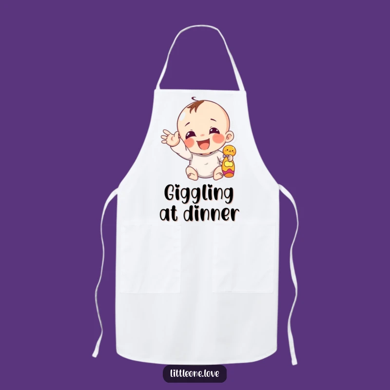 Funny Giggling Baby Toy Apron: Cheerful Kitchen Wear for Playful Cooks