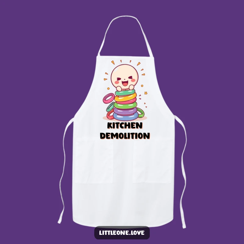 Funny Rattle Smashing Rings Apron - Kitchen Playtime Gift
