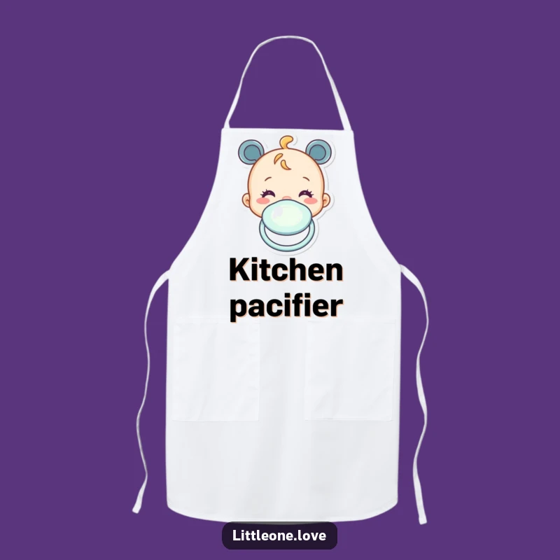 Funny Baby Pacifier Apron - Cook with Joy and Cheerful Vibes!