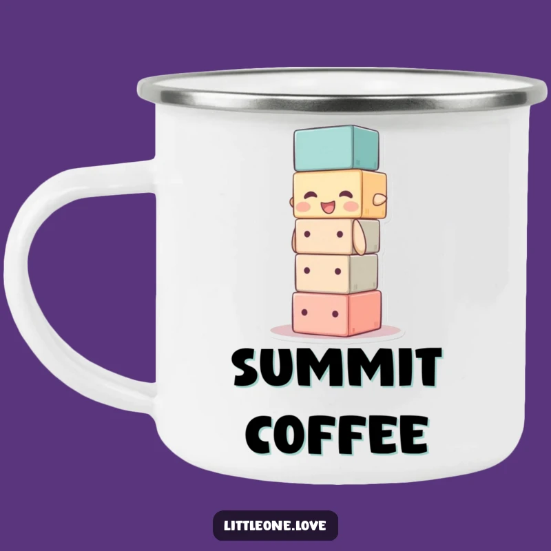 Funny Baby Block Camping Mug - Your High-Stacking Adventure Companion!