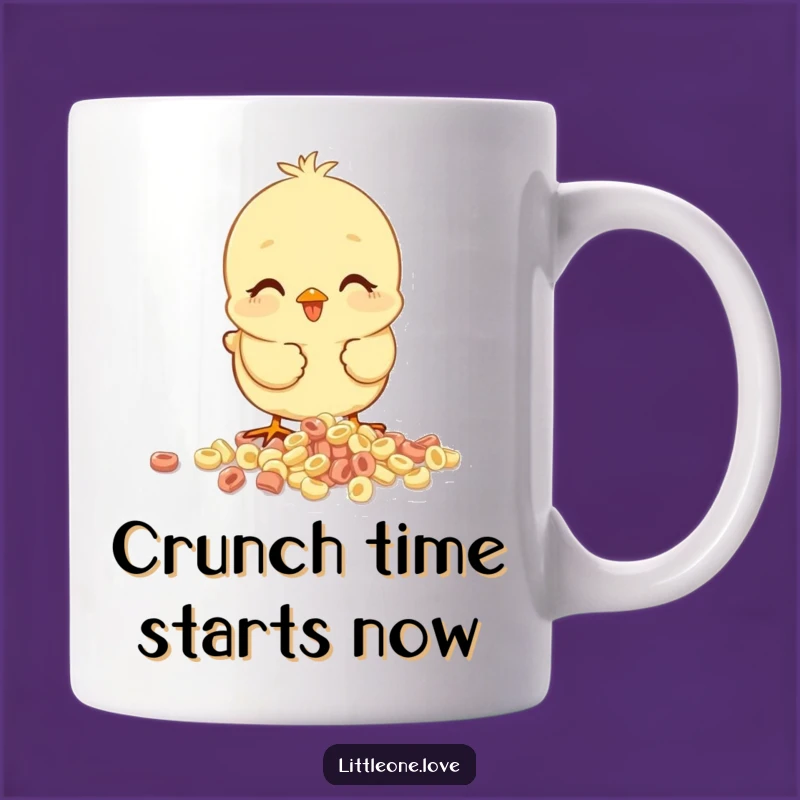 Funny Baby Chick Cereal Mug: Happy Pecking Breakfast Gift