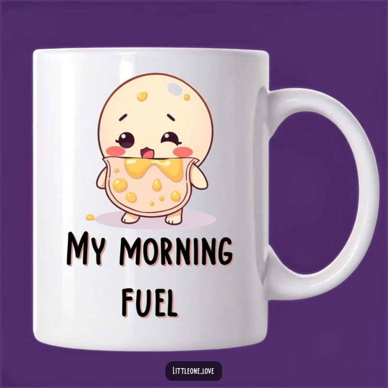 Funny Bewildered Baby Ball Bib Covered In Food Mug - Hilarious Gift Idea