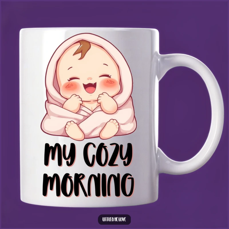 Funny Baby Gurgle Mug: Chubby Character Delight, Cozy Gift for Parents