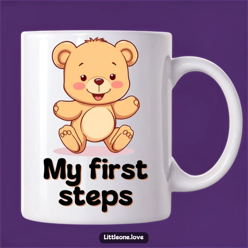 Funny Teddy Bear Mug: Wobbly Steps of Joyful Learning Gift