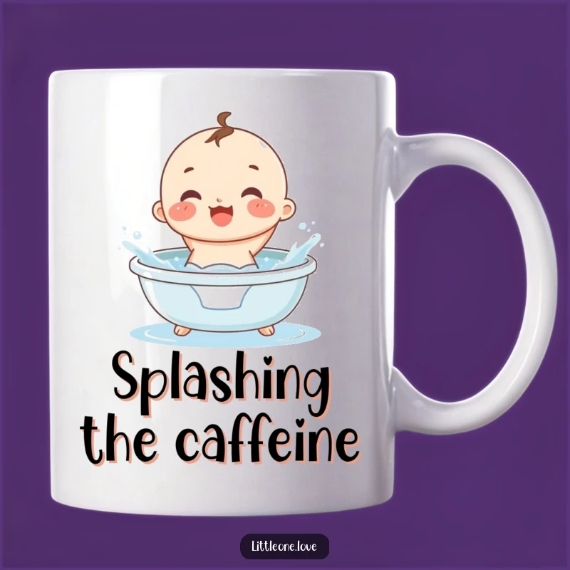 Funny Splashing Baby Mug: Hilarious Diaper Humor for Parents