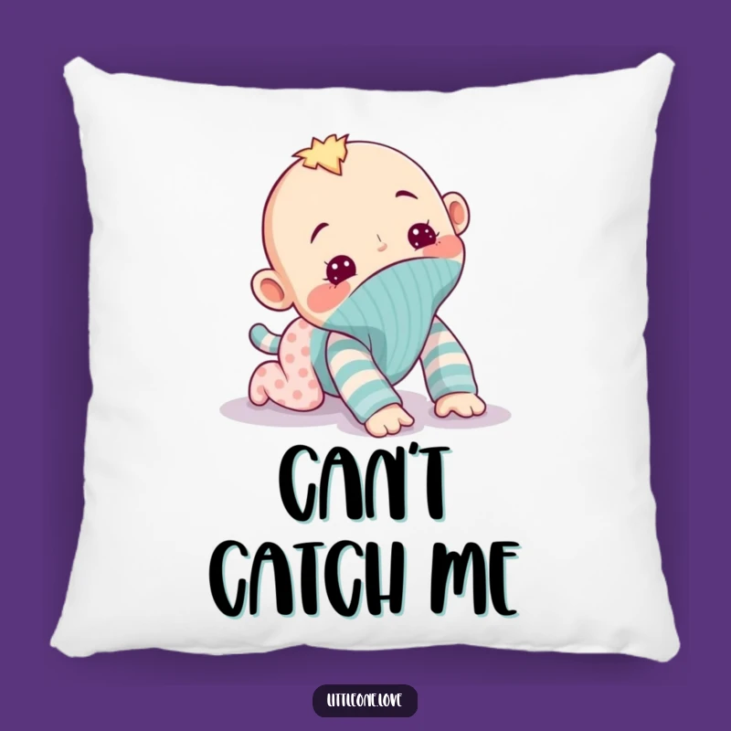 Funny Sock Puppet Pillow: Mischievous Crawl Comfort