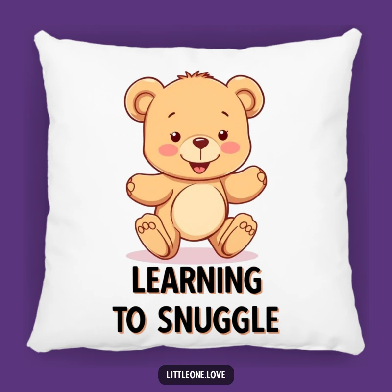 Funny Teddy Bear Pillow: Cozy Wobbly Steps Comfort