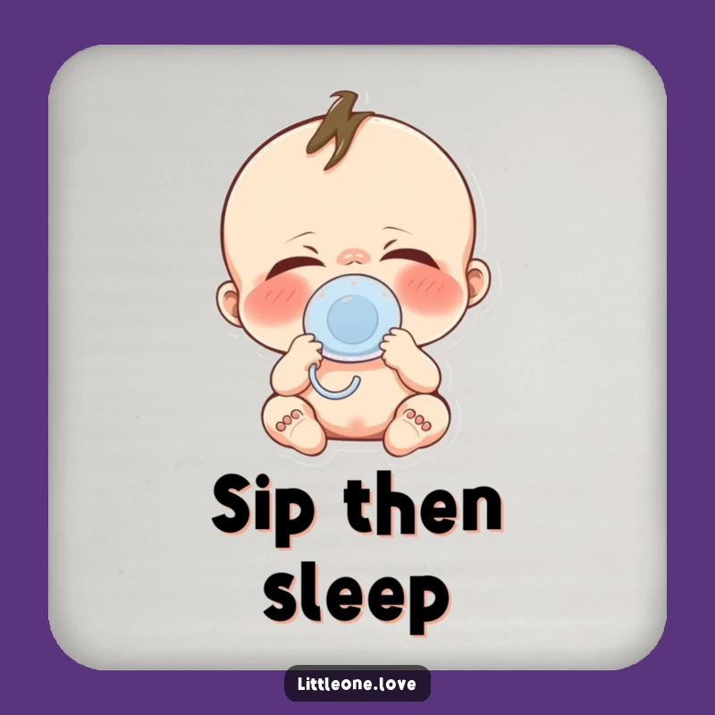 Funny Baby Yawn Coaster: Cute Drink Protector, Hilarious Gift