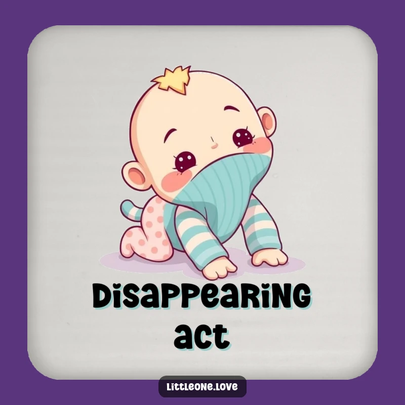 Funny Coaster Set: Sock Puppet's Mischievous Protection