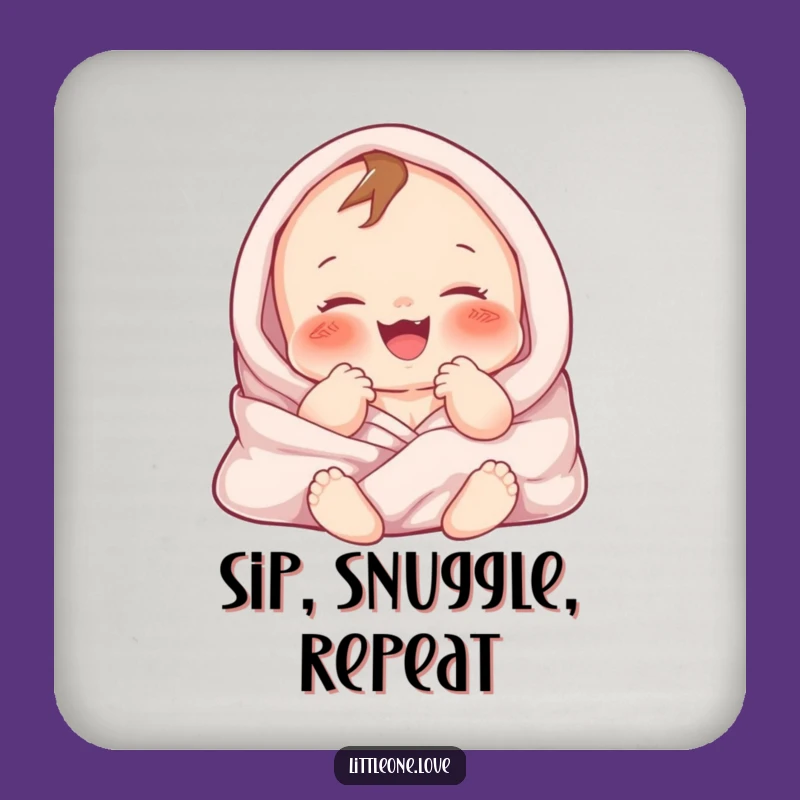 Funny Baby Gurgle Coaster: Chubby Character Drink Holder, Gift