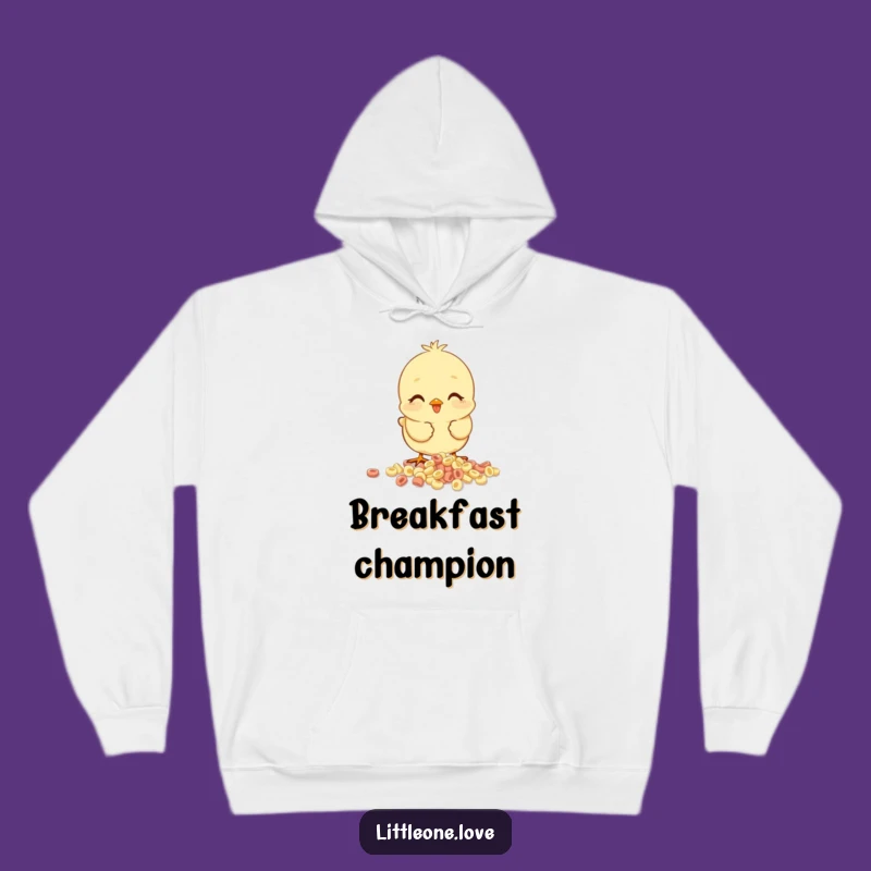 Funny Baby Chick Cereal Hoodie: Cozy Pecking Breakfast Gift