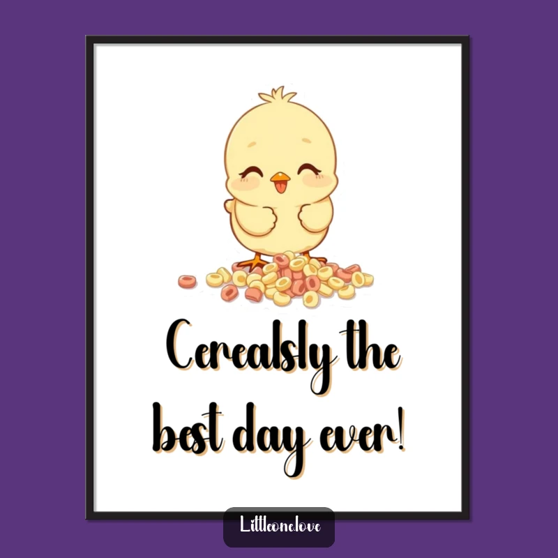 Free Printable Baby Chick Wall Art - Funny Downloadable Nursery Decor Gift