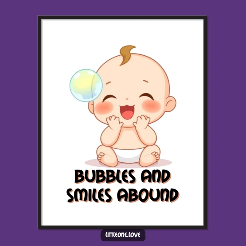 Free Printable Wall Art: Clapping Baby, Joyful Downloadable Decor