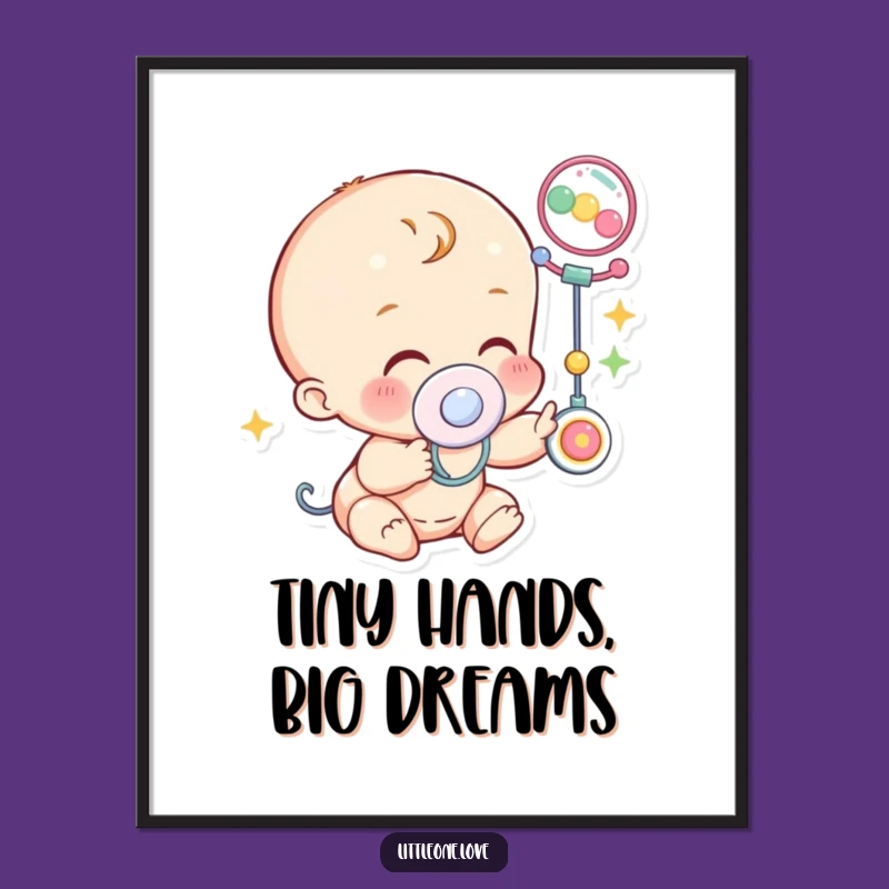 Free Printable Wall Art: Giggling Baby, Playful Downloadable Decor