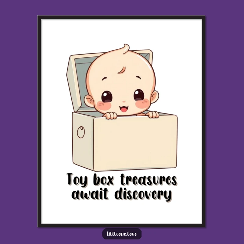 Free Printable Humorous Baby Art - Diaper Baby Toy Box Wall Decor Downloadable Gift