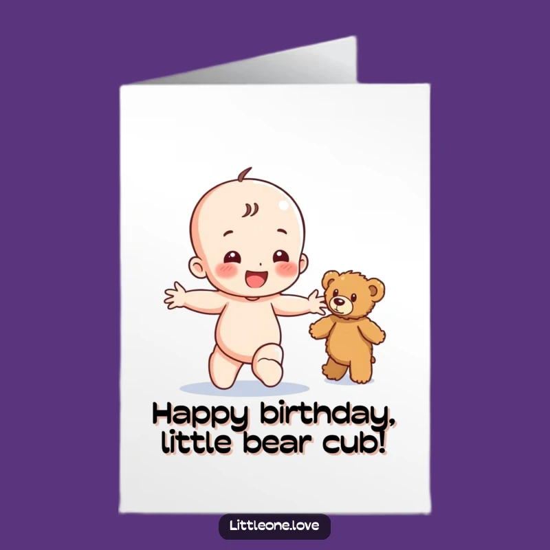 Free Printable Happy Baby Birthday Card - Joyful Downloadable Toddler Gift
