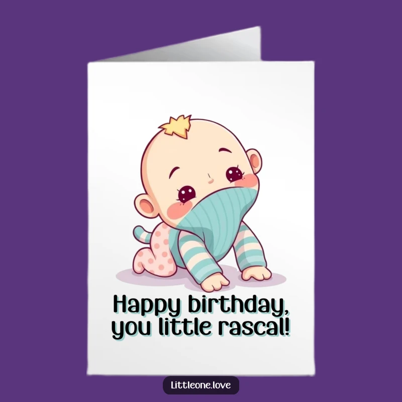 Free Printable Birthday Card: Cheeky Sock Puppet, Funny Downloadable Gift for Playful Celebrations
