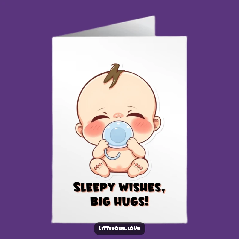 Free Printable Baby Yawn Birthday Card - Adorable Sleepy Character Downloadable Funny Gift