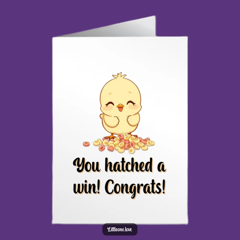 Free Printable Chick Congratulations Card - Funny Downloadable Cereal Celebration Gift