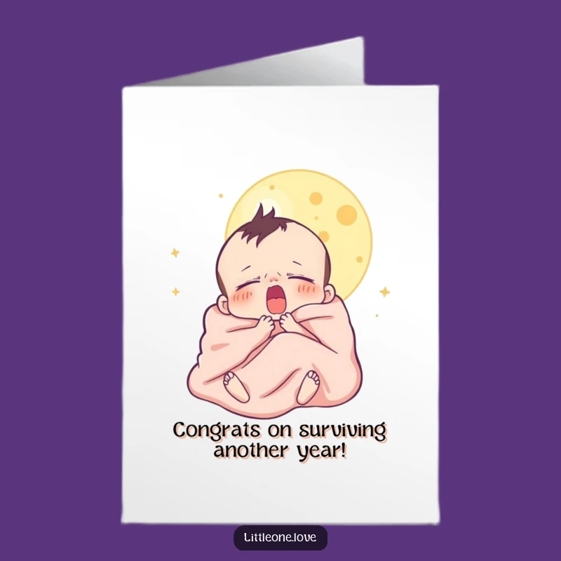 Free Printable Sleepy Baby Congrats Card - Humorous Downloadable New Arrival Gift
