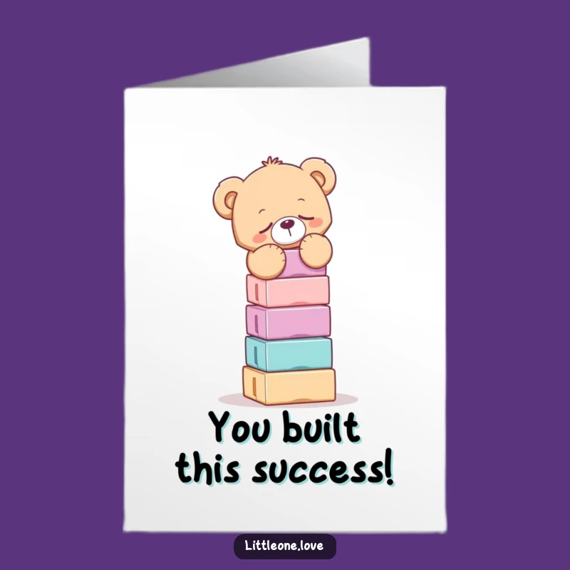 Funny Sleepy Bear Free Printable Congratulations Card - DIY Downloadable Gift