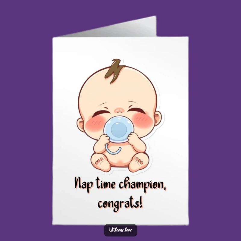 Free Printable Baby Yawn Congratulations Card - Cute Character Downloadable Funny Surprise