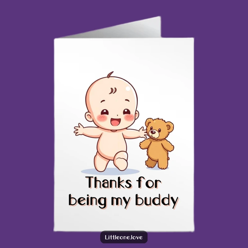 Free Printable Happy Baby Thank You Card - Adorable Downloadable Gift
