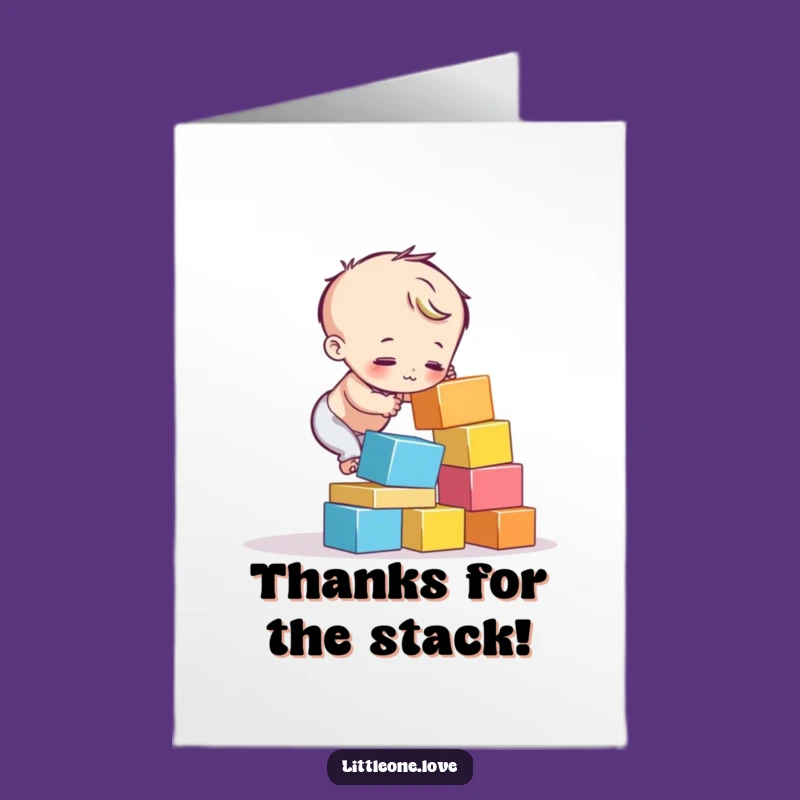 Free Printable Thank You: Blocks Tumbling, Child's Effort, Appreciate Trying
