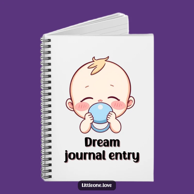 Funny Sleepy Baby Pacifier Notebook: Journal Your Dreams with Humor