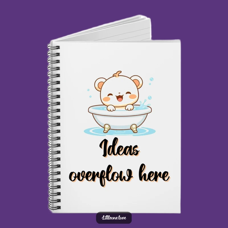 Funny Baby Animal Bath Notebook: Cute Creature Splashing Journal Gift