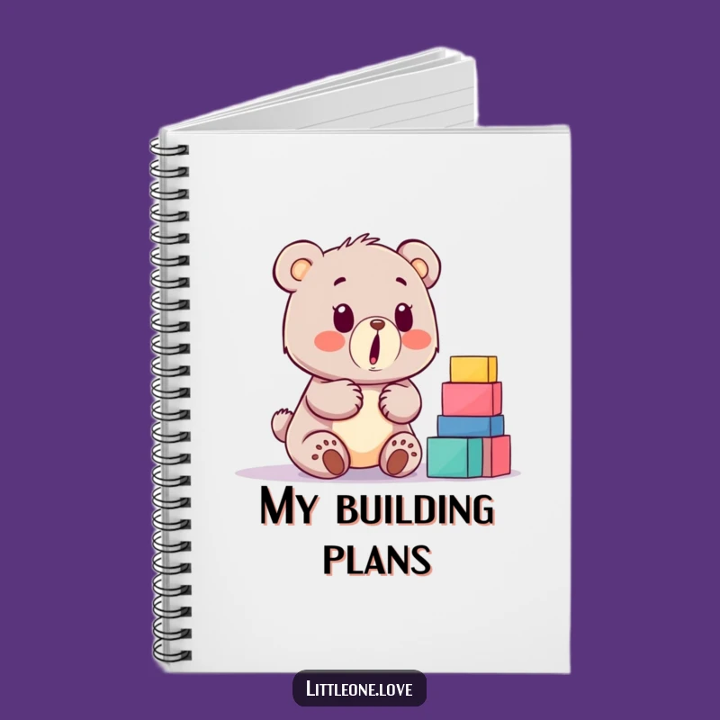 Funny Baby Bear Building Blocks Notebook: Jot Down Surprises Gift
