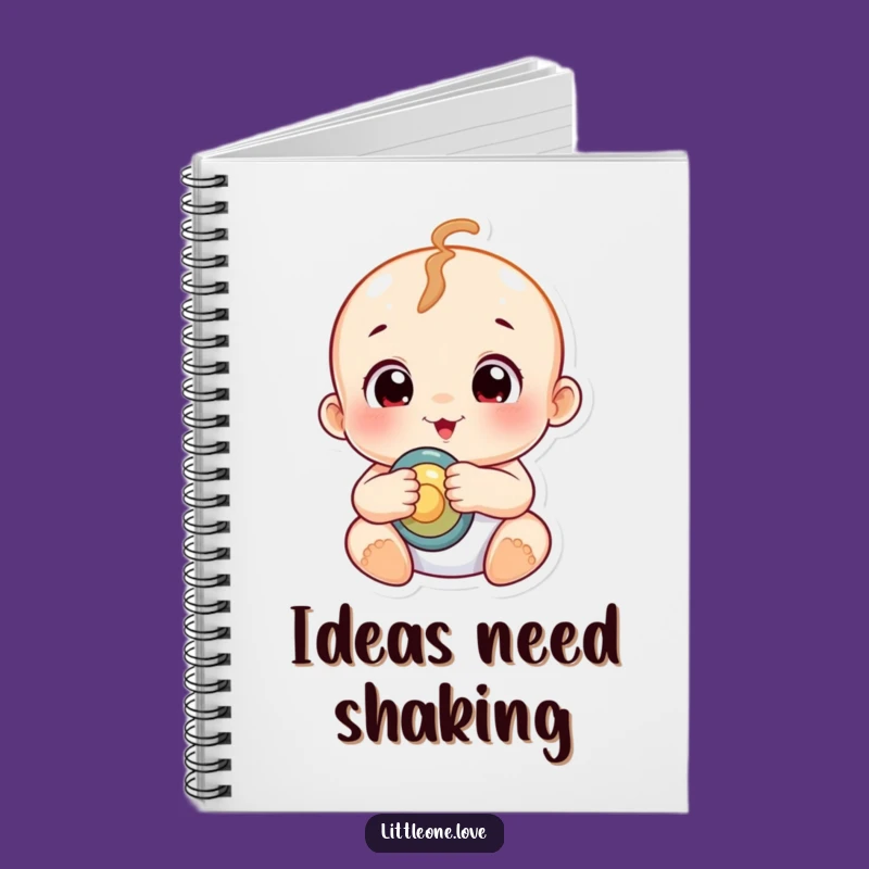 Funny Chubby Baby Rattle Notebook: Jot Down Ideas with Humor