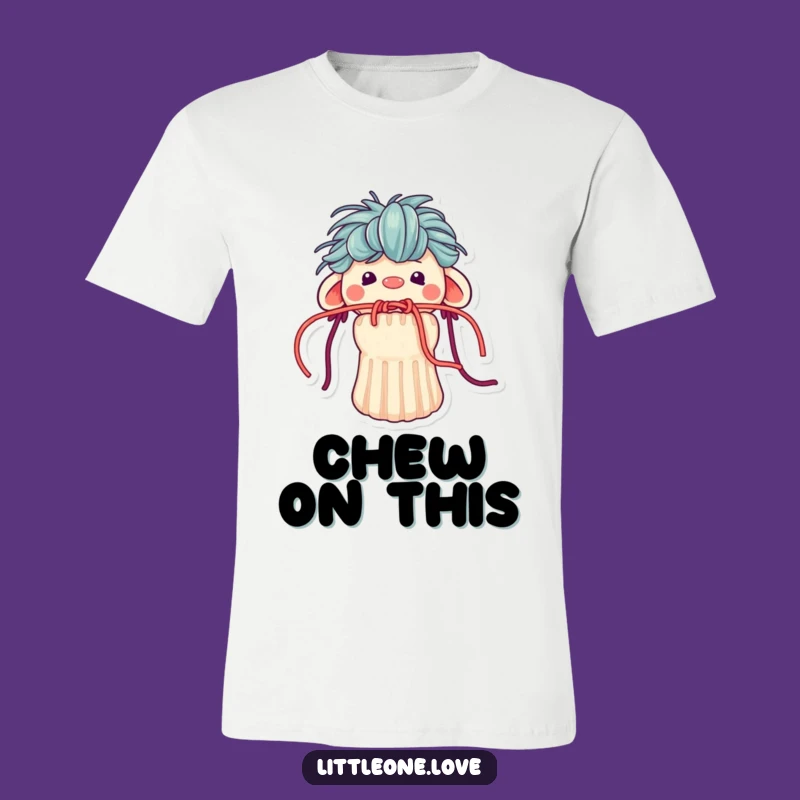 Funny Sock Puppet Stuck Yarn Mouth T-Shirt - Quirky Apparel Gift