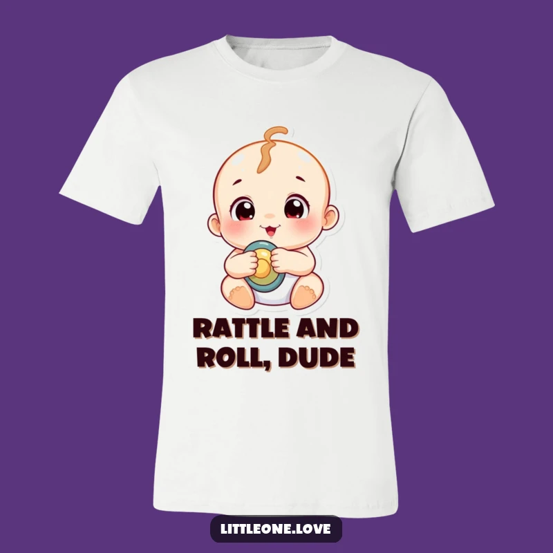 Funny Chubby Baby Rattle T-Shirt: Comfy & Cute Wear for Parents