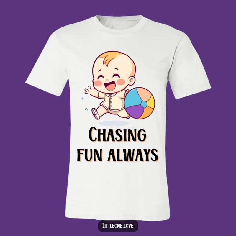 Funny Toddler Ball Chase T-Shirt: Energetic Kid Playtime Tee Gift