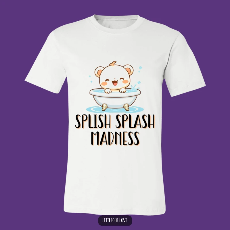Funny Baby Animal Splashing Tee: Cute Creature Bath Time T-Shirt Gift