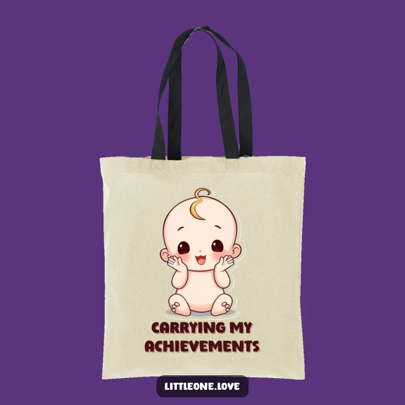 Funny Wobbly Baby Clapping Tote Bag: Carry Your Cheer Gift