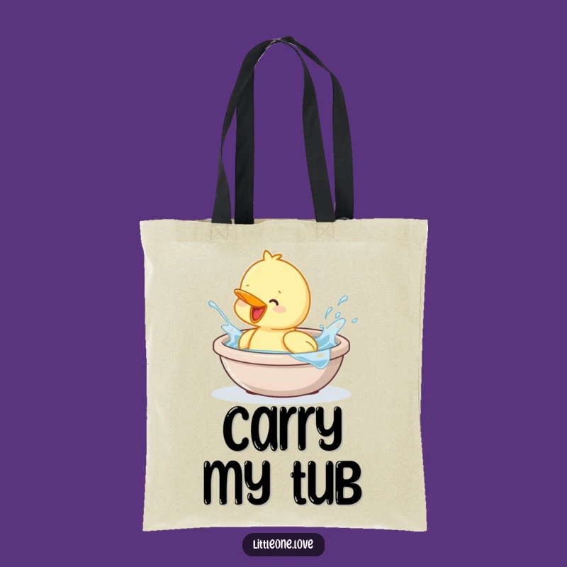 Funny Baby Duckling Tote Bag - Carry Your Goodies with a Splash!