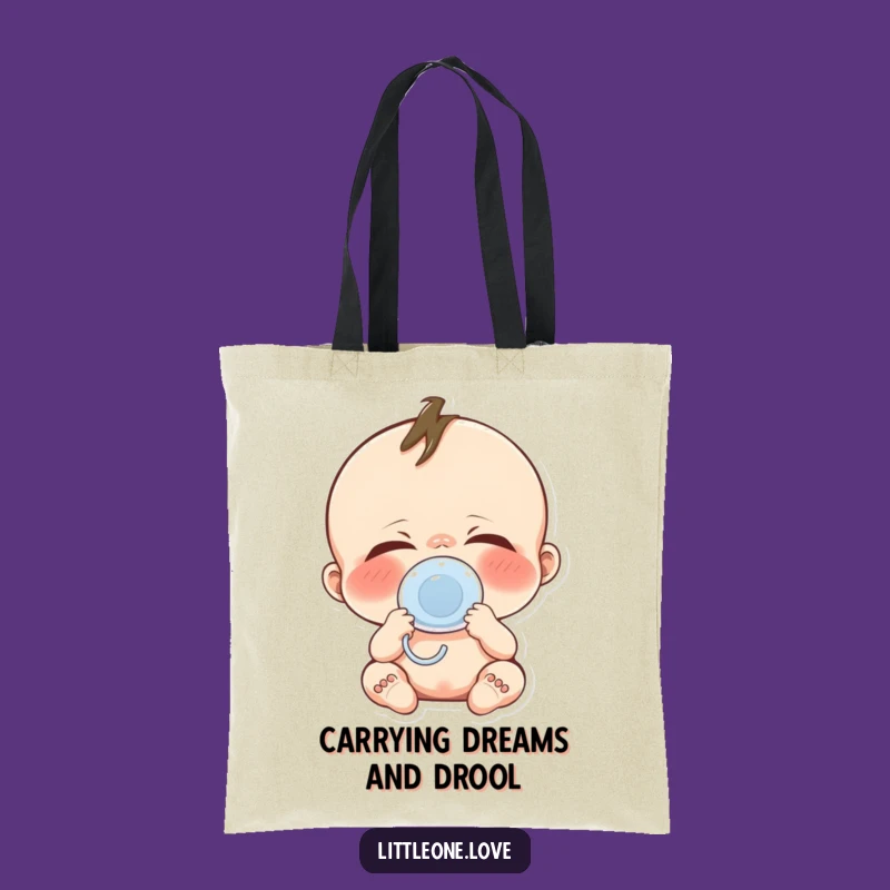 Funny Baby Yawn Tote Bag: Cute Character Sleepy Style, Great Gift