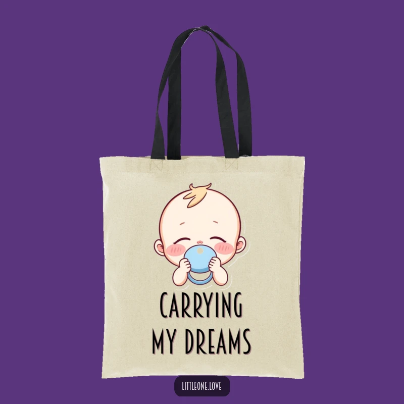 Funny Sleepy Baby Pacifier Tote Bag: Practical & Adorable Nap Companion